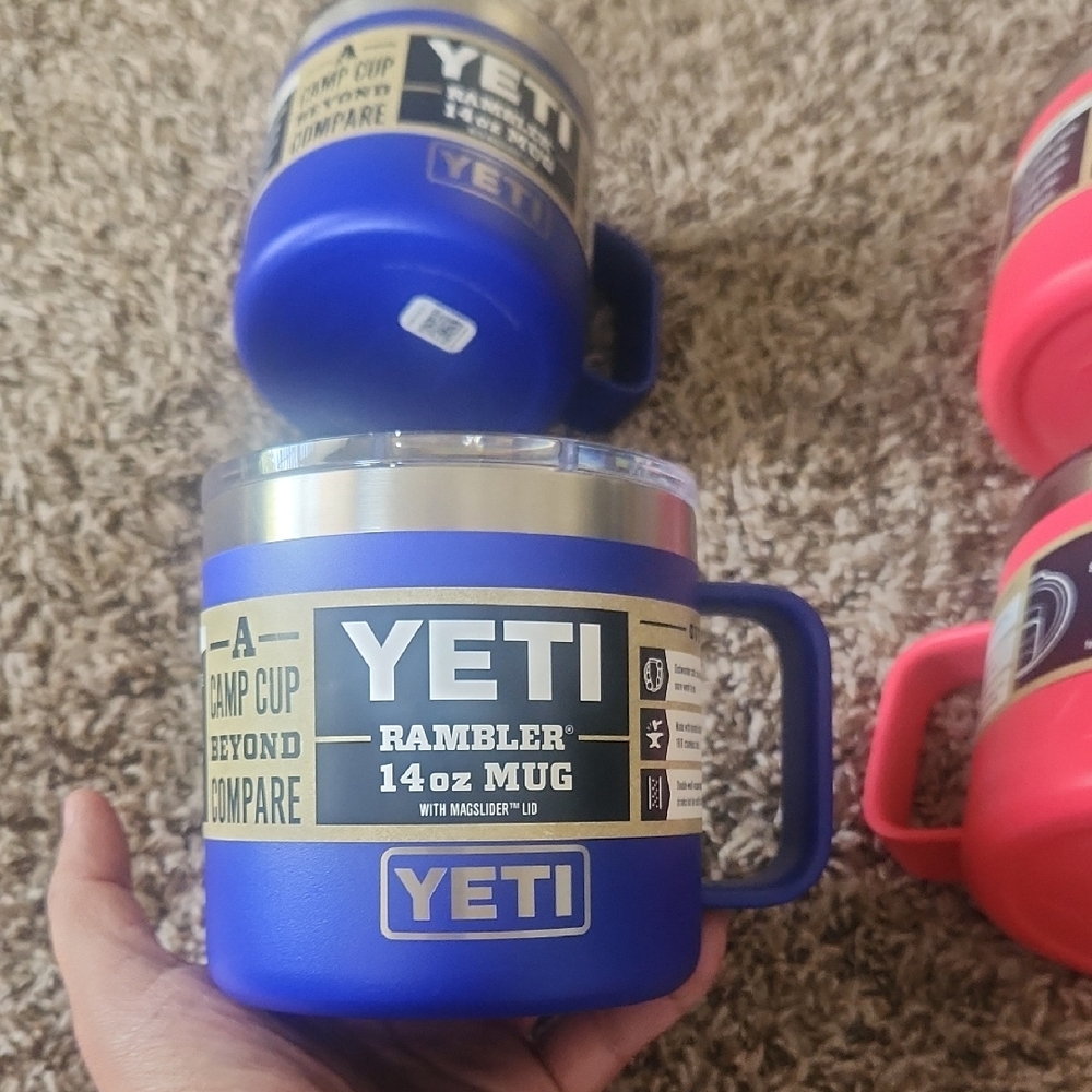 Yeti Rambler 14 oz Mug - Pink Color Left